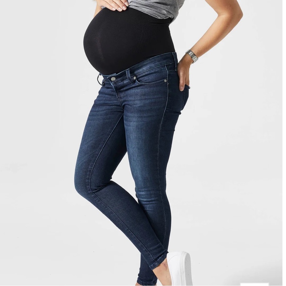 NWOT BLANQI Denim Maternity Belly Support Skinny Jeans Size 6 - Picture 3 of 9